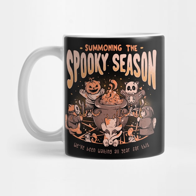 Summoning the Spooky Season - Evil Cat Halloween Gift by eduely